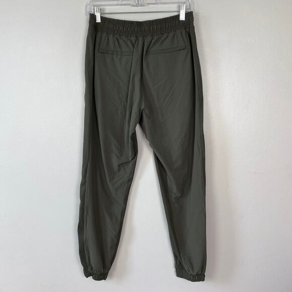 Athleta Textured Brooklyn Jogger Mountain Olive Pull-On Elastic Waist Size 6 - Picture 7 of 12